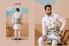 Vantara by Shubhvastra Viscose Silk Mens Kurta With Koti Bottom Wholesale Online